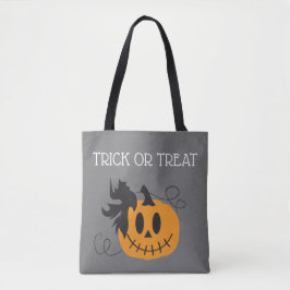 Trick oder Treat Pumpkin Kürbislaterne Bat Black Tasche