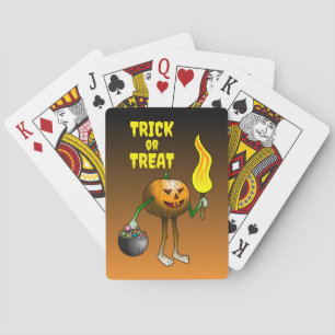 Trick oder Treat Pumpkin Spielkarten