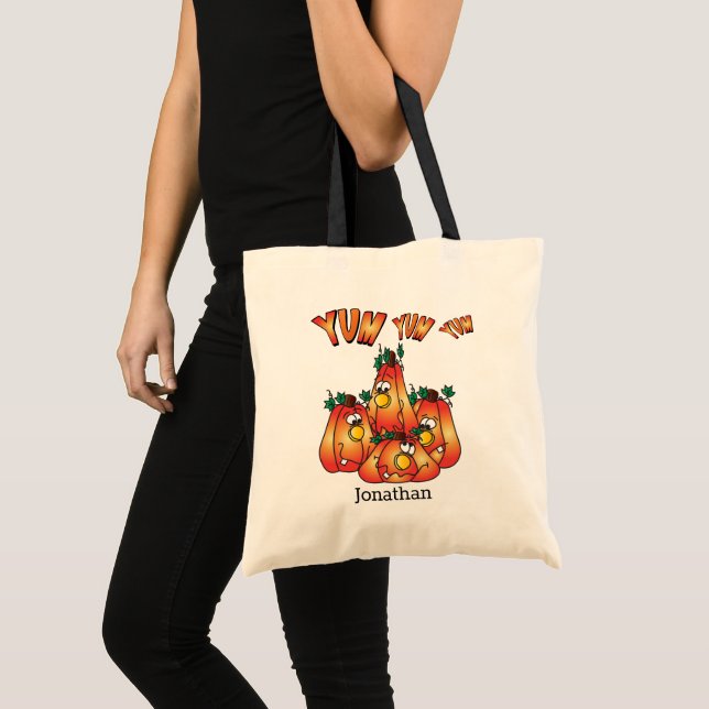 Trick oder Treat 🎃 Pumpkins Tragetasche (Vorderseite (Produkt))