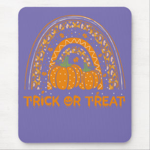 Trick oder Treat Rainbow Pumpkin Halloween-Kostüm Mousepad