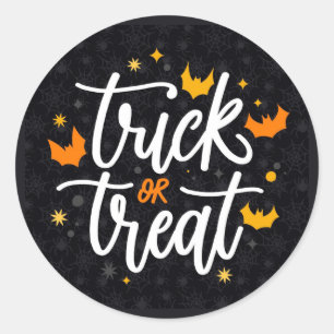 Trick oder Treat Runder Aufkleber