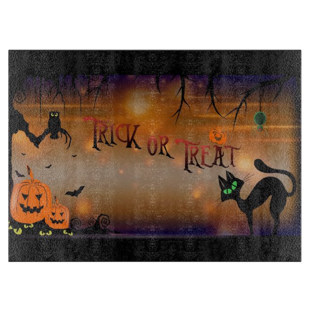 Trick oder Treat Schneidebrett (Vorderseite)
