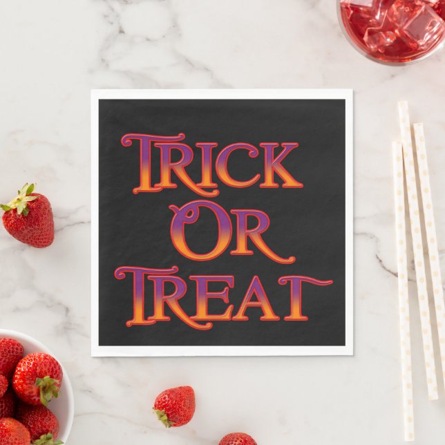 Trick oder Treat Serviette (Beispiel)
