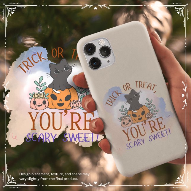 Trick oder Treat Sie sind Beängstigend Sweet iPhon Case-Mate iPhone Hülle (Trick or Treat, You're Scary Sweet! Cover from The Beekeeper Store)