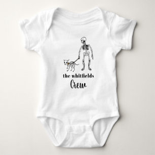 Trick oder Treat Skeleton Halloween Familie Matchi Baby Strampler