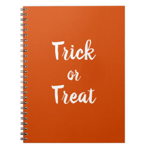 Trick oder Treat Spiral Foto Notebook Notizblock