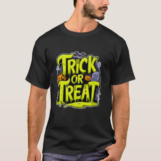 Trick oder Treat Spooky Slime Art T-Shirt