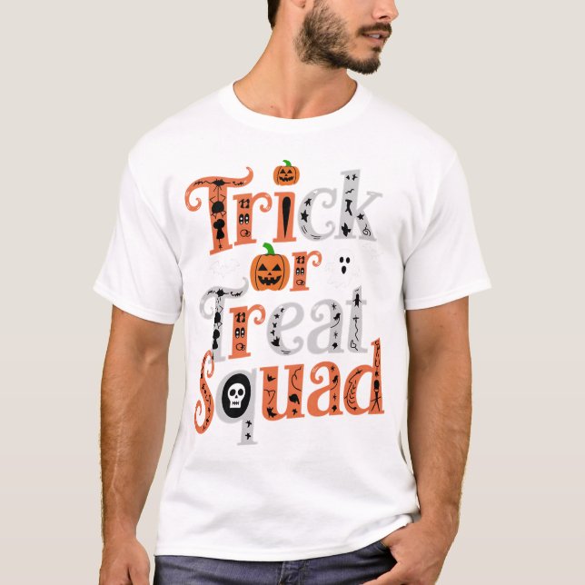 Trick oder Treat Squad Halloween Shirt - Spooky Ni (Vorderseite)