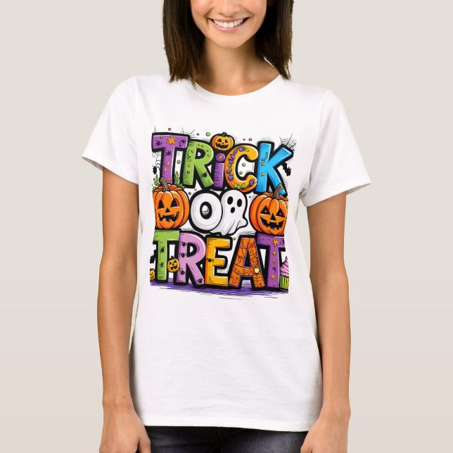 Trick oder Treat T-Shirt (Vorderseite)