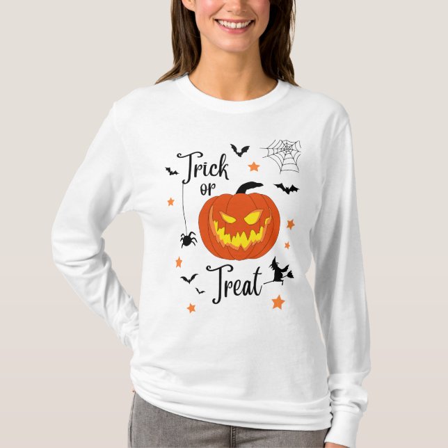 Trick oder Treat T - Shirt (Vorderseite)