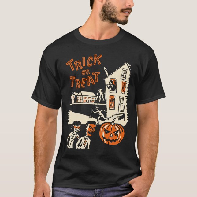 Trick oder Treat-T - Shirt der 1960er Jahre (Vorderseite)