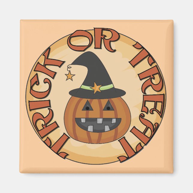 Trick oder Treat Tshirts und Geschenke Magnet (Vorne)
