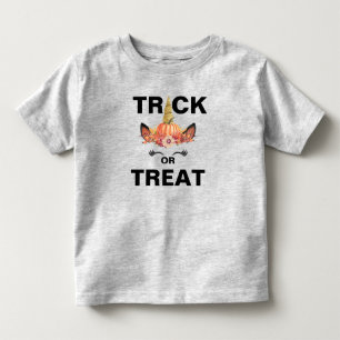Trick oder Treat Unicorn Kleinkind Fine Jersey T - T-shirt