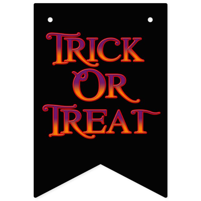 Trick oder Treat Wimpelkette (Erste Fahne)