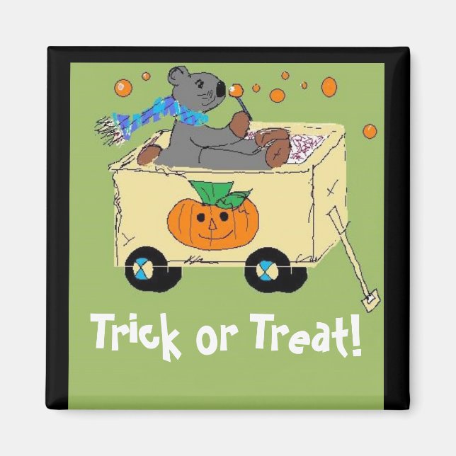 Trick oder Treatbär Magnet (Vorne)