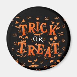 Trick- oder TreatHalloween-Rundmagnete Magnet