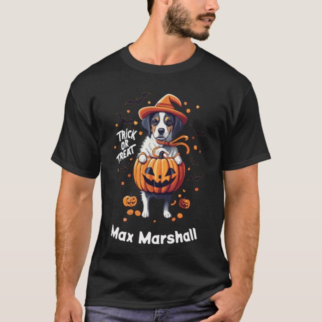 Trick oder Treathund - Spooktacular Soiree Black T-Shirt (Vorderseite)