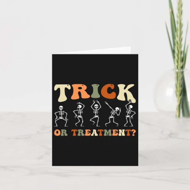 Trick oder Treatment Physical Therapy Pt Halloween Karte (Vorderseite)