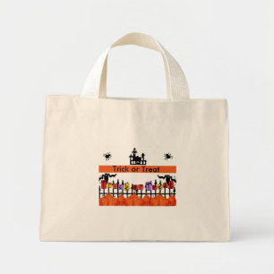 Trick oder Treff Halloween Bag Mini Stoffbeutel