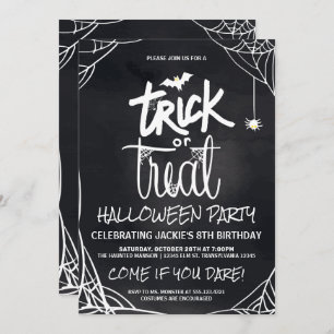 Trick oder Treff Halloween-Party Einladung