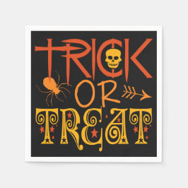 Trick oder Treten Halloween-Papierservietten Serviette