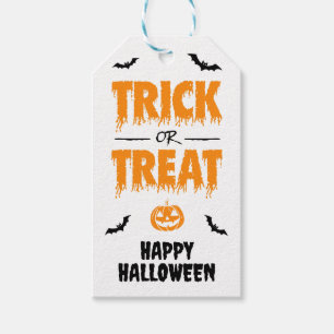 Trick oder Treten (mit dem/vom Bereich auf der Rüc Geschenkanhänger