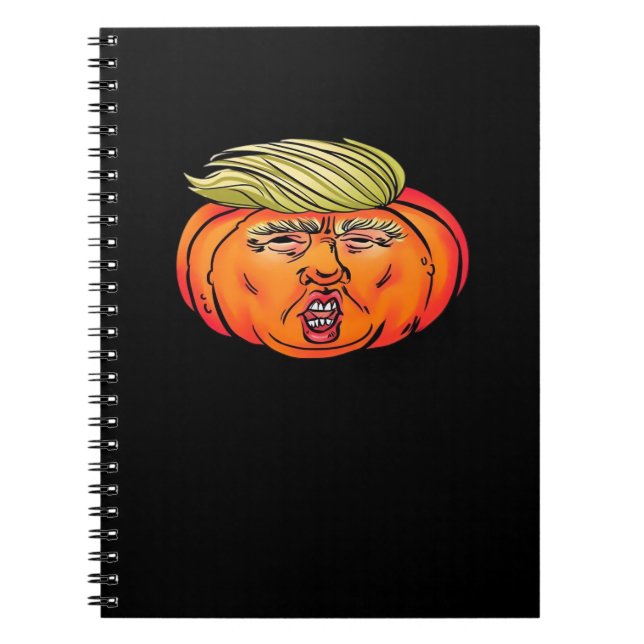 Trick oder Verrat Anti Halloween Pumpkin Trumpkin Notizblock (Vorderseite)