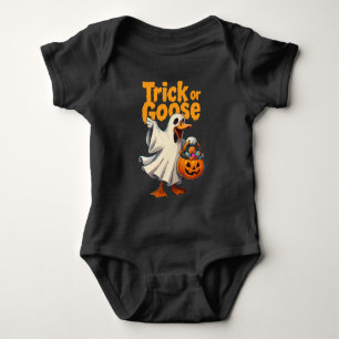Trick or Gans Halloween Gans Baby Strampler