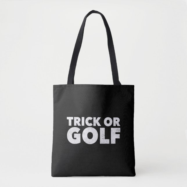 Trick Or Golf Funny Halloween Tasche (Vorderseite)