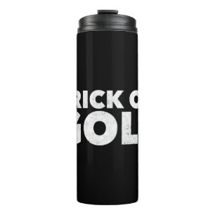 Trick Or Golf Lustiger Halloween Thermosbecher