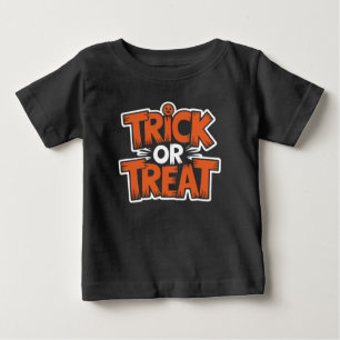 Trick-or-Leckerei-Abzeichen Baby T-shirt