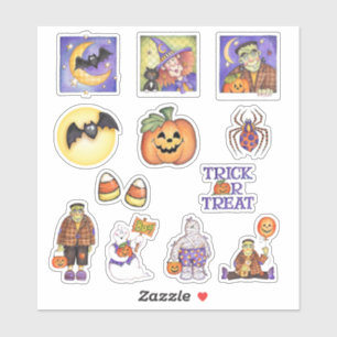 Trick-or-Leckerei Aufkleber