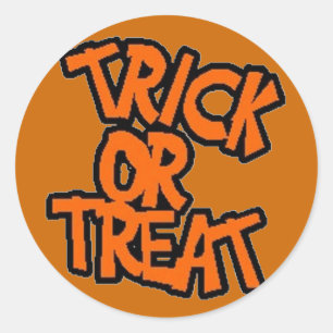 Trick-or-Leckerei - Halloween-Aufkleber Runder Aufkleber