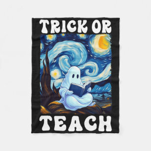 Trick or lehrer Halloween van Gogh St. Fleecedecke