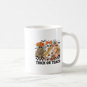 Trick Or Teach Gespensterlehrer Halloween Retro Ki Kaffeetasse