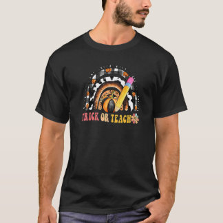 Trick Or Teach Halloween-Kostüm für Lehrerinnen T-Shirt