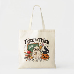 Trick Or Teach Halloween-Tasche für Lehrer Tragetasche
