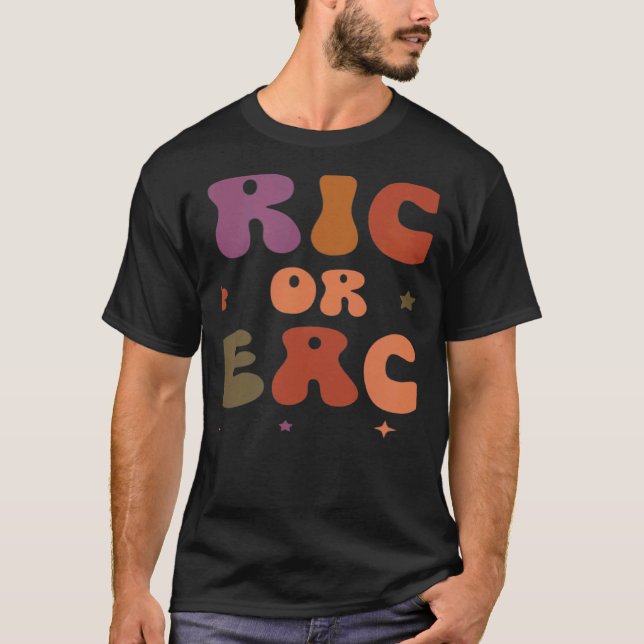 Trick Or Teach Teacher Halloween Groovy Retro Vint T-Shirt (Vorderseite)
