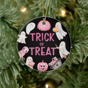 Trick Or Three Halloween-Geist 3. Geburtstagsfeier Keramik Ornament