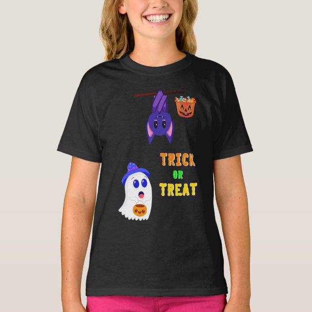 Trick or Treat Bats Candy 31 UK Oktober Halloween T-Shirt (Vorderseite)