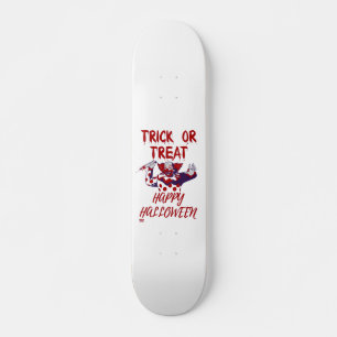 "TRICK OR TREAT BEÄNGSTIGEND CLOWN"-halloween lust Skateboard