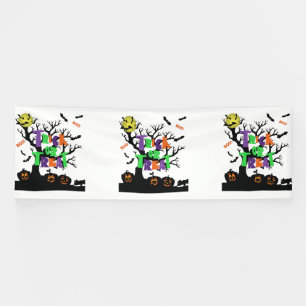 Trick Or Treat Boo Bannière Vinyle 4x12