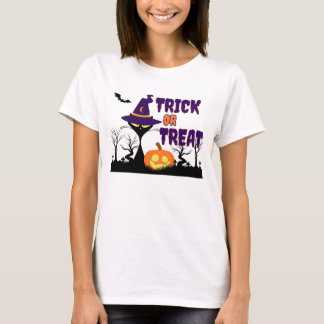 Trick or Treat - Chat d'Halloween - T-Shirt pour F