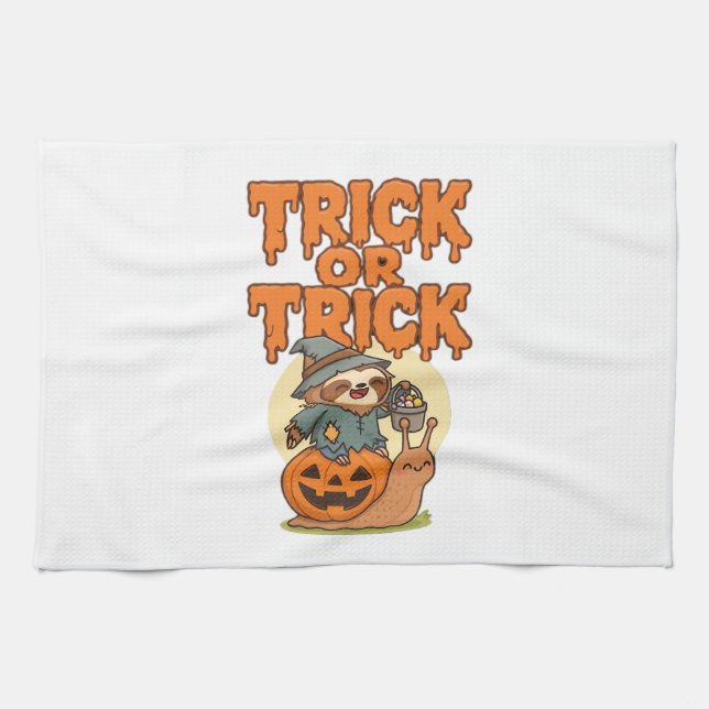 Trick or Treat Classic T-Shirt Geschirrtuch (Horizontal)