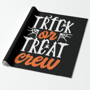 Trick Or Treat Crew Lustig Süßer Mond Gruseliger S Geschenkpapier