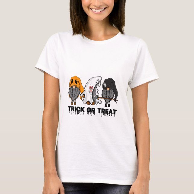 Trick or Treat Gnomes T-Shirt (Vorderseite)