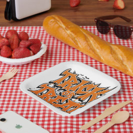 Trick Or Treat Graffiti Pappteller