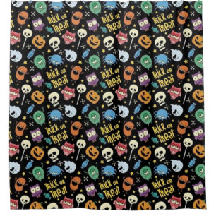 Trick or Treat Halloween-Freunde Duschvorhang