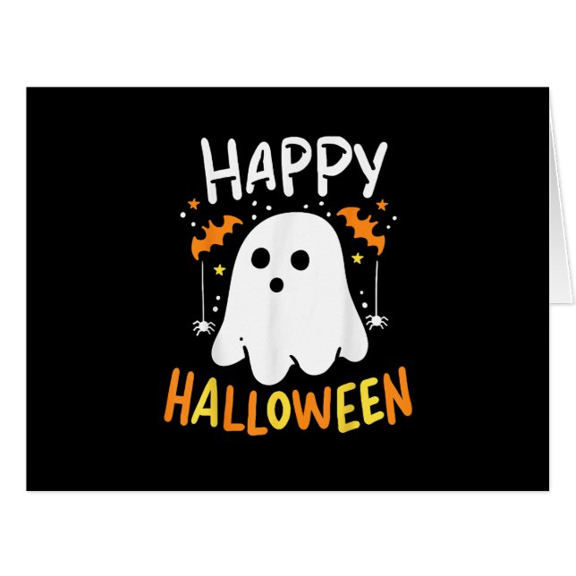 Trick or Treat Halloween Ghost (Vorderseite (Horizontal))