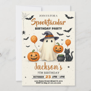 Trick or Treat Halloween Invitation d'anniversaire